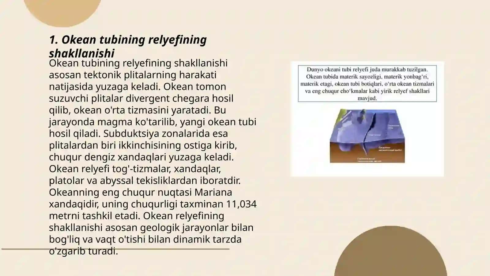 Okean tubining relyefi 3