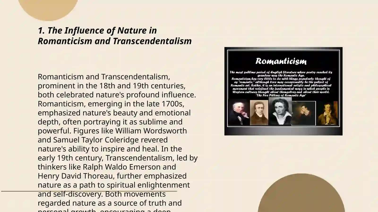 Romanticism and transcendentalism in americanliterature 3