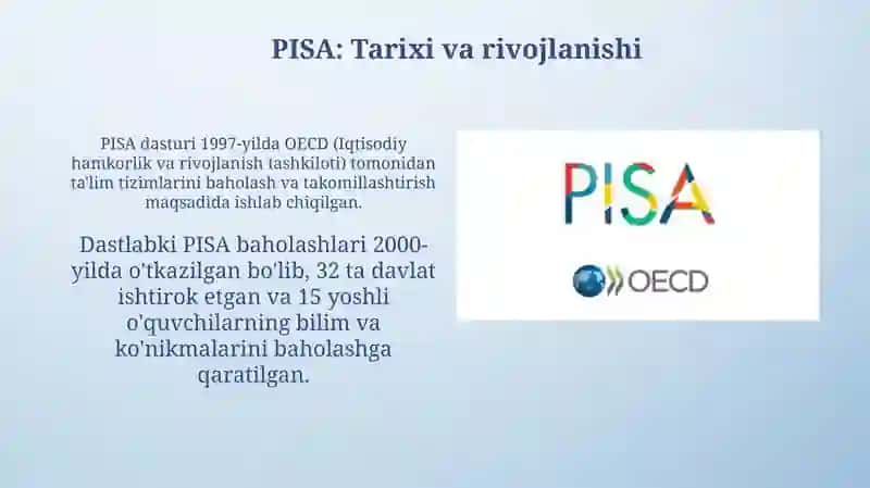 PISA xalqaro baholash dasturi 3