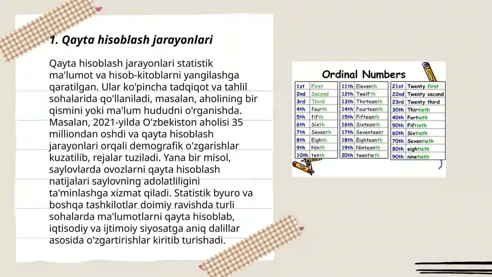 Qayta hisoblash jarayonlari 3