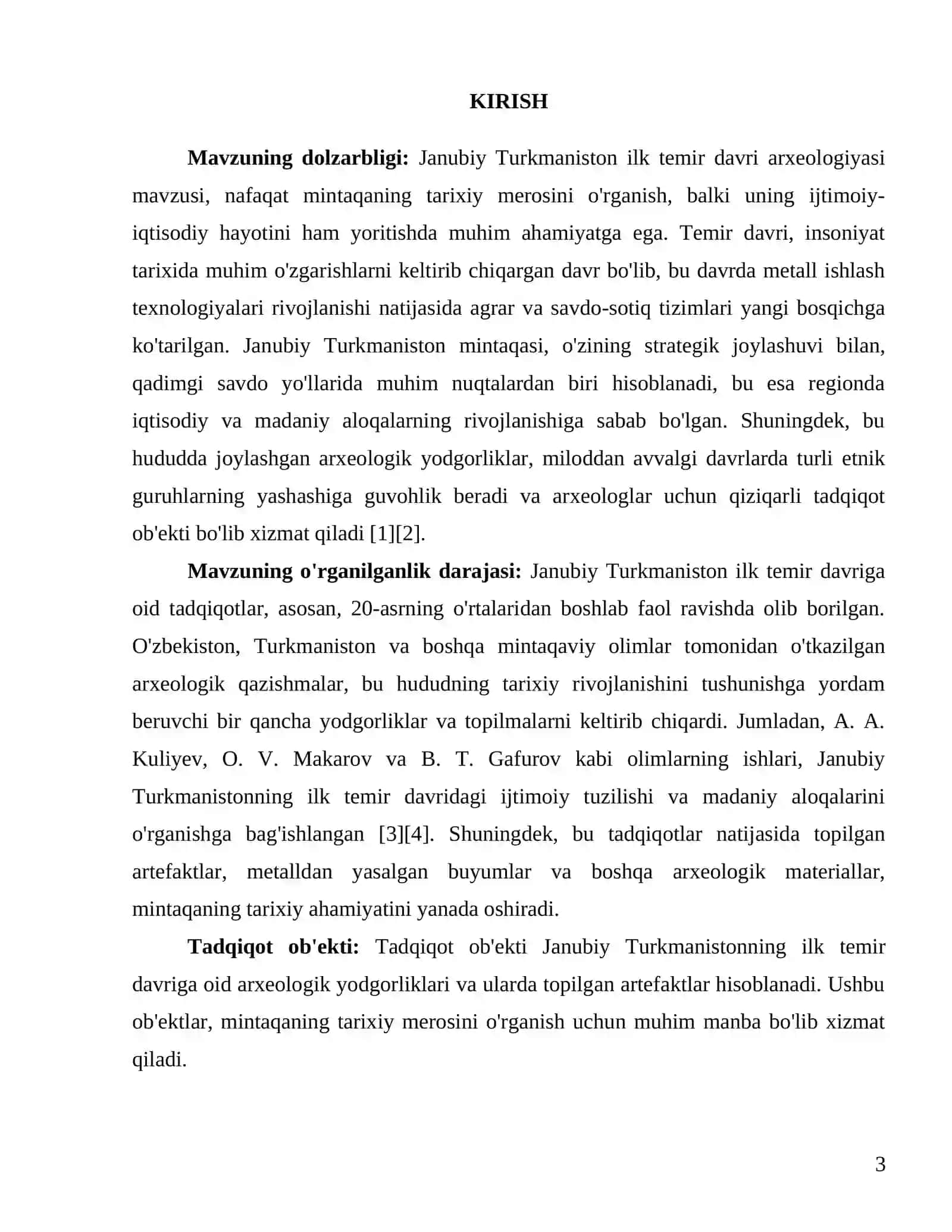 Janubiy Turkmaniston ilk temir davri arxeologiyasi 3