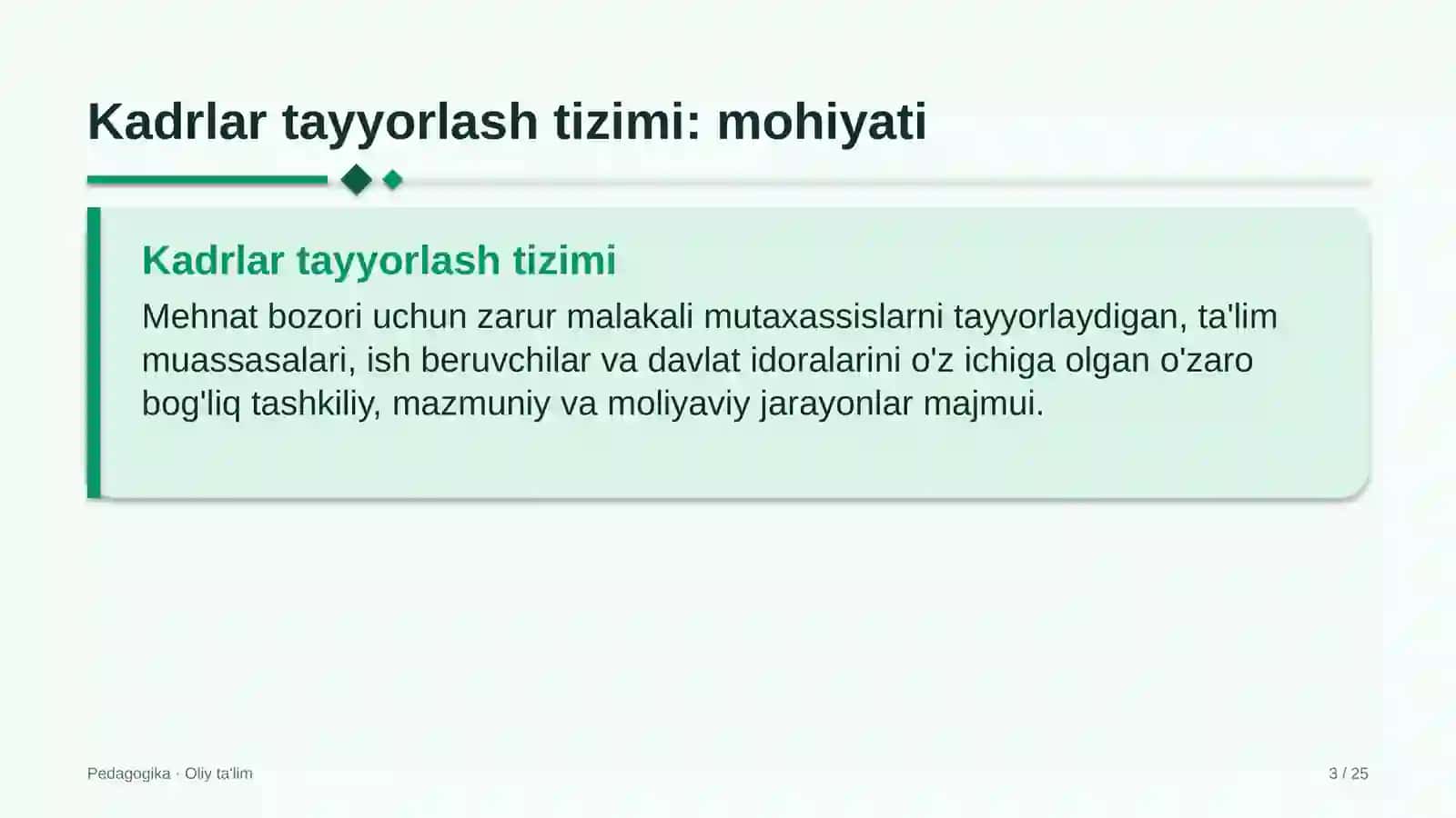 Distribyutorlik kompaniyalarida kadrlar tayyorlash tizimi 3