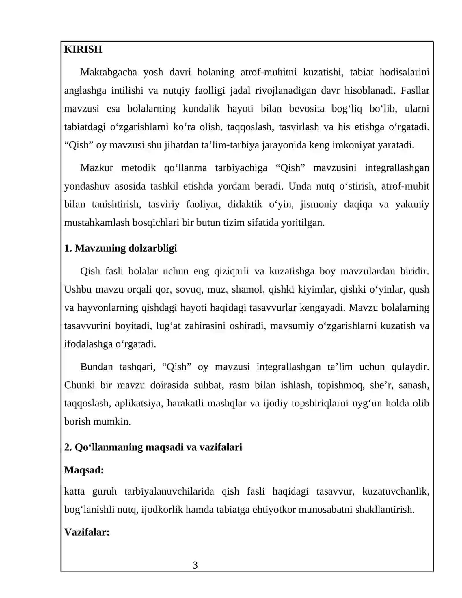 “QISH” OY MAVZUSIGA FAOLIYAT ISHLANMA 3