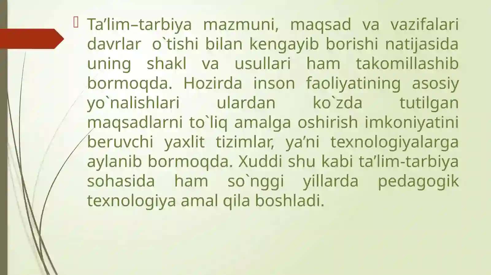 TIL TA'LIMIDA O'QITISH METODLARI PEDAGOGOK TEXNALOGIYALAR 3