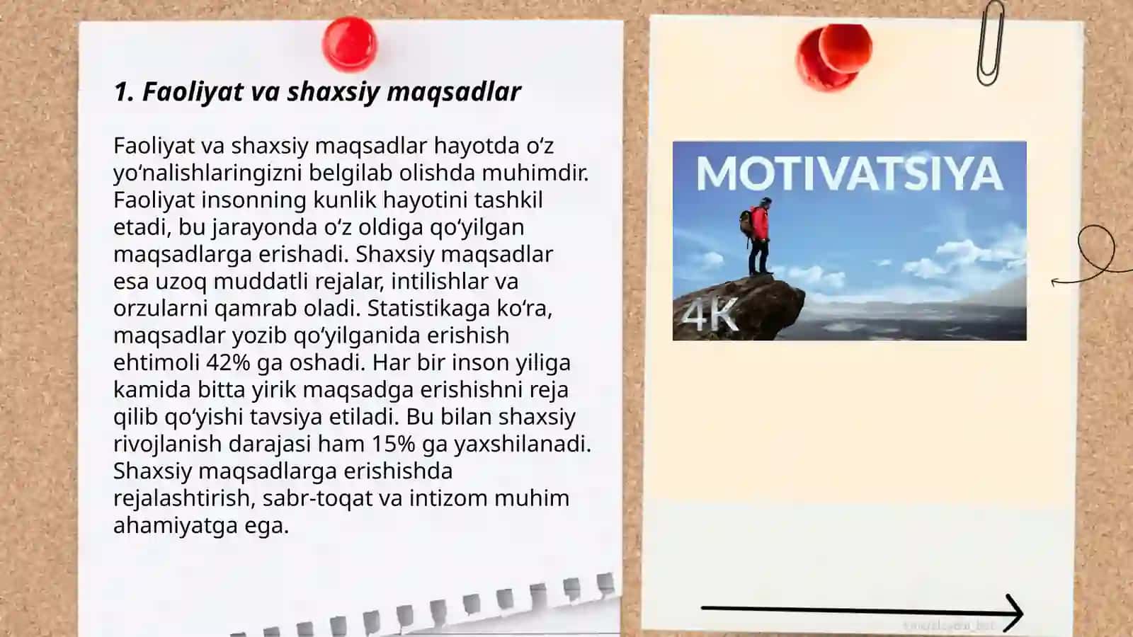 Faoliyat va motivatsiya 3