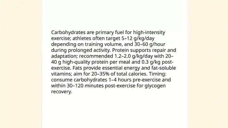 Healthy eating and sport 3