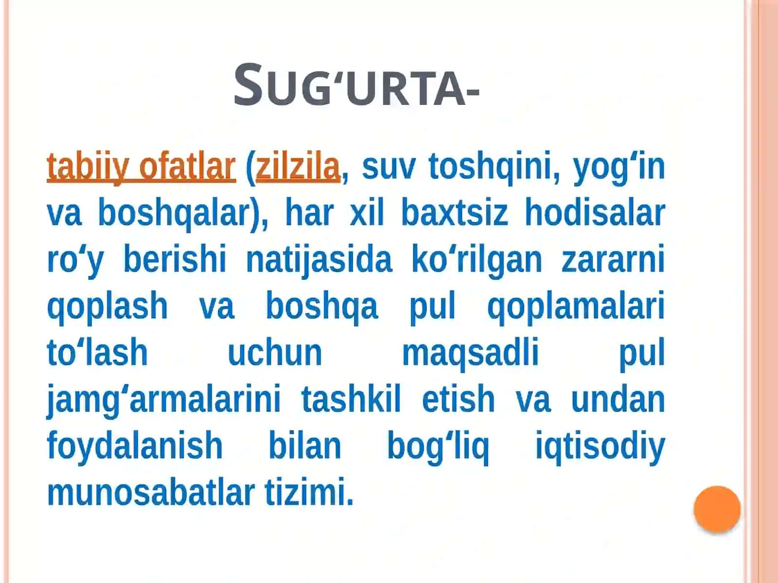 SUG'URTA TUSHUNCHASI 3