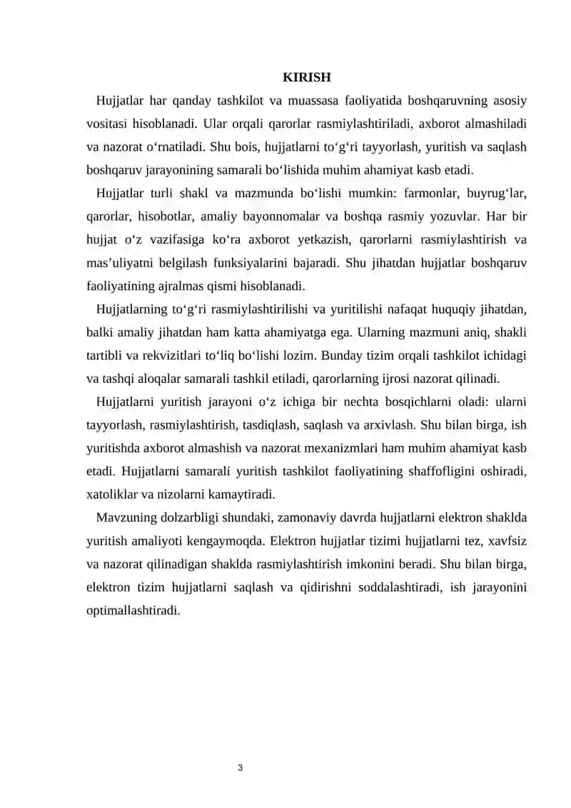 HUJJAT TURLARI VA ISH YURITISH ASOSLARI 3