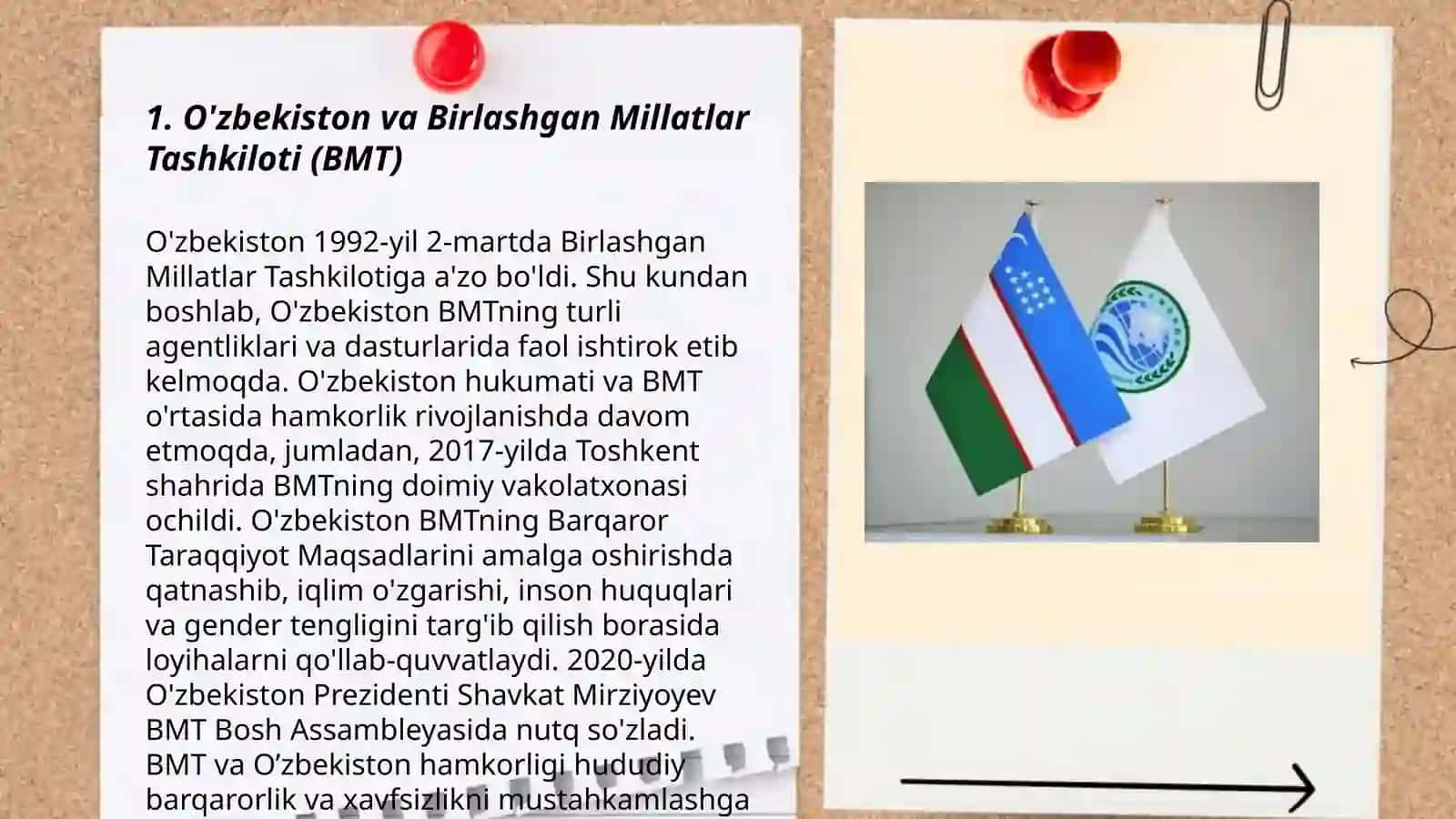 Oʻzbekistonning xalqaro tashkilotlar bilan hamkorlik aloqalari 3