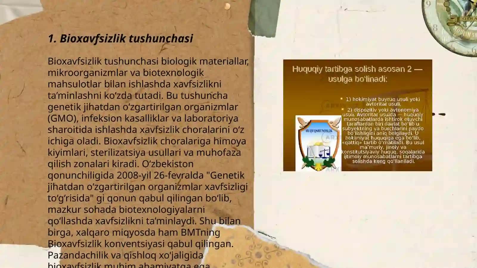 Bioxavfsizlikning asosiy tamoyillari 3