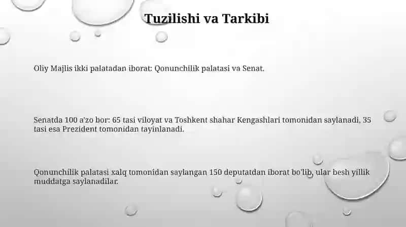 O‘zbekiston Respublikasi Oliy Majlisi 3