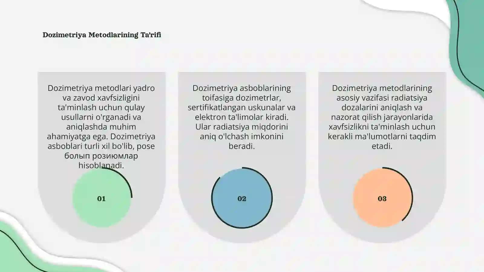 DOZIMETRIYA METODLARI 3
