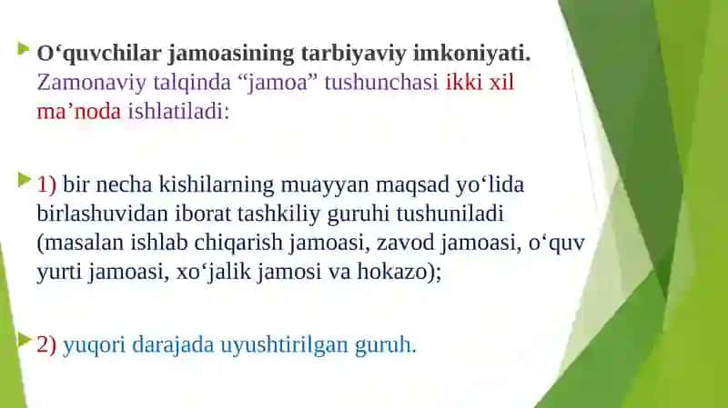 O‘quvchilar jamoasining tarbiyaviy imkoniyatlari 3