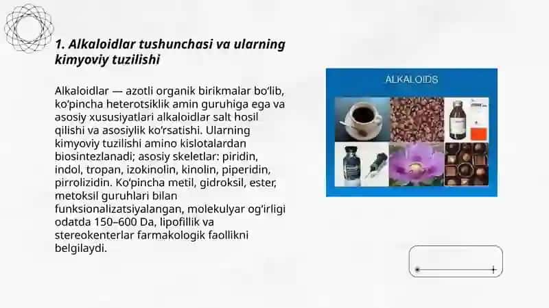 Alkaloidli Dorivor O'simliklar 3