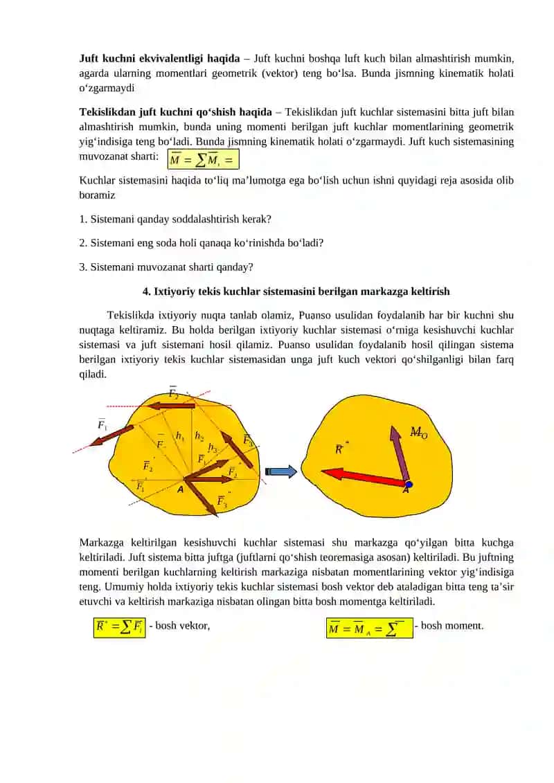 IXTIYORIY JOYLASHGAN KUCHLAR TIZIMI 3