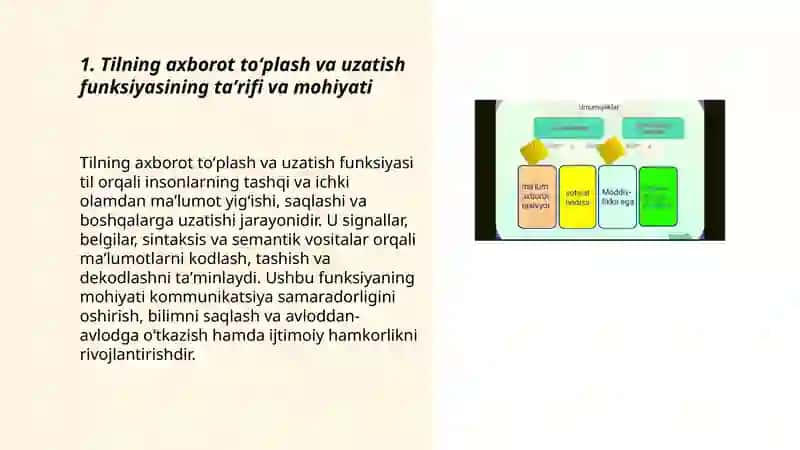 Tilning axborotning toʻplash va uzatishiz vunksiyasi 3