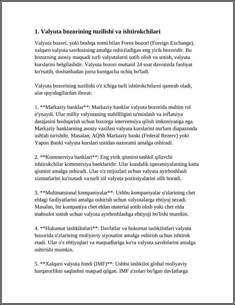 VALYUTA BOZORI 3