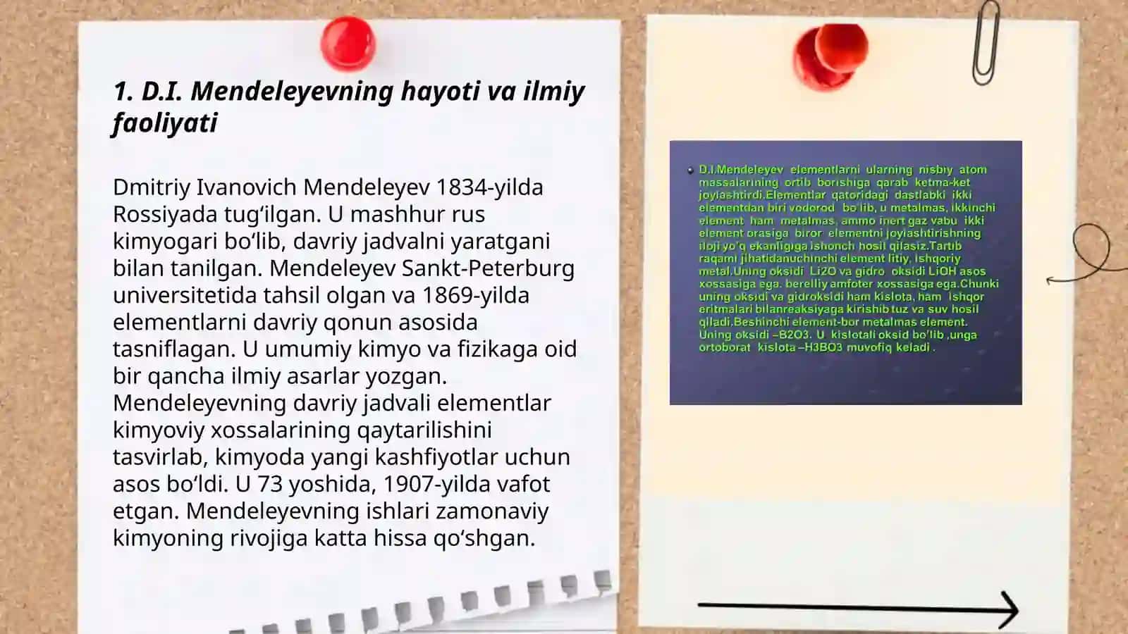 D.I.Mendeleyevning elementlar davriy qonuni va davriy jadvalining yaratilishi 3