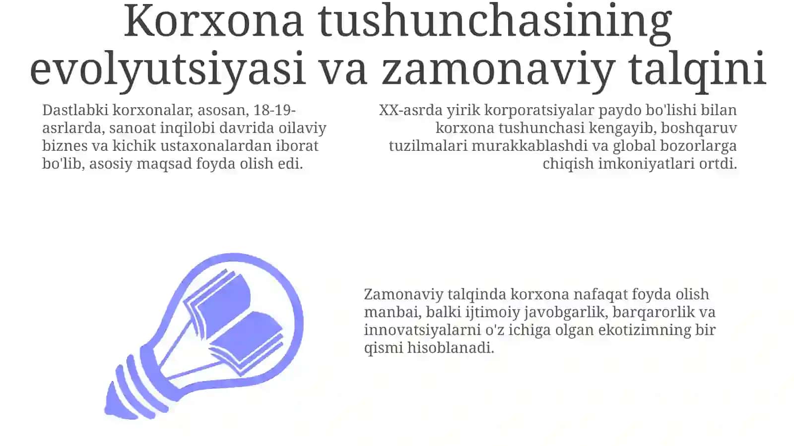 Korxonatushunchasiningevolyutsiyasivauningzamonaviytalqini 3