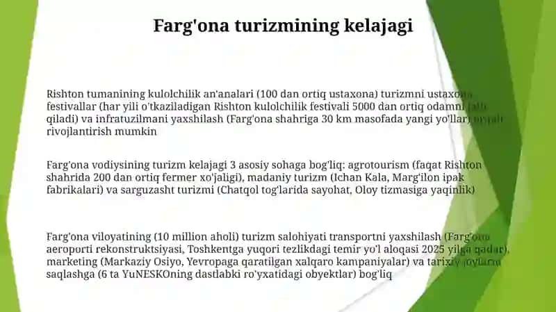 Farg'ona va Rishton: Amaliy Ma'lumot va Logistika 3