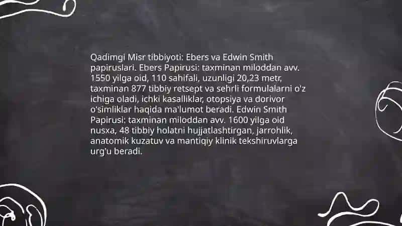 Qadimgi dunyo tibbiyot va farmatsiya rivoji 3