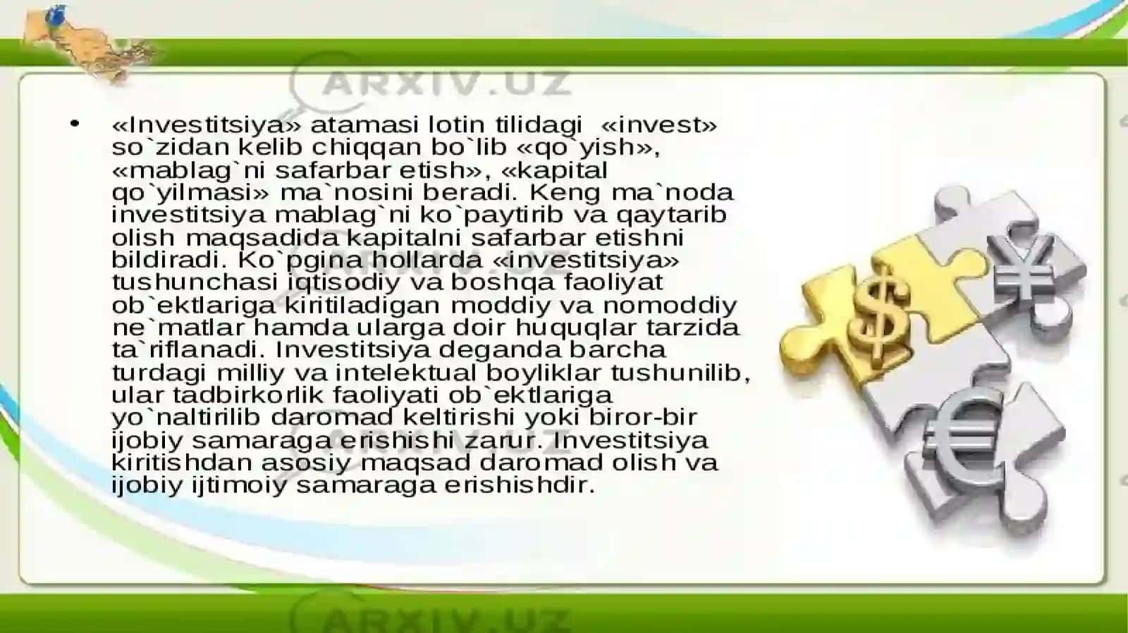 Investitsiyalarda qatnashish usullari 3