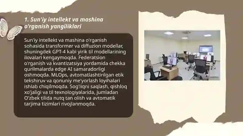 Sun'iy intellekt va mashina o'rganish yangiliklari 3