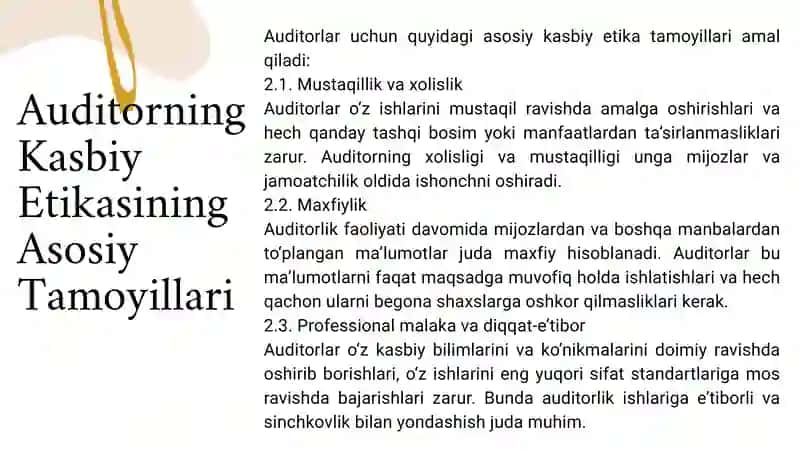 Kasbiy Etikaning Mohiyati 3