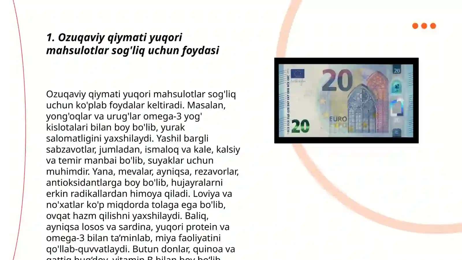 Ozuqaviy qiymati yuqori mahsulotlarning ahamiyati 3