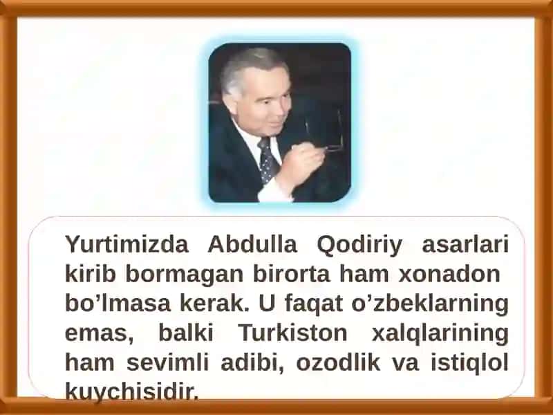 Abdulla Qodiriy, Oʻtkan kunlar 3