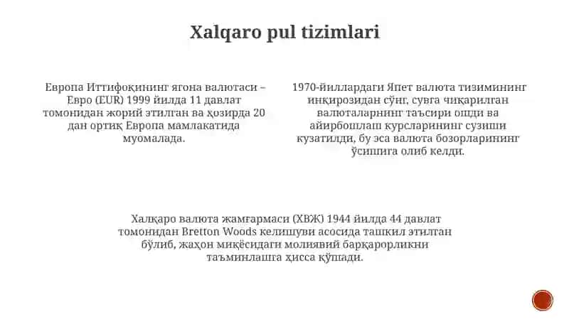 Zamonaviy tovar-pul munosabatlari 3