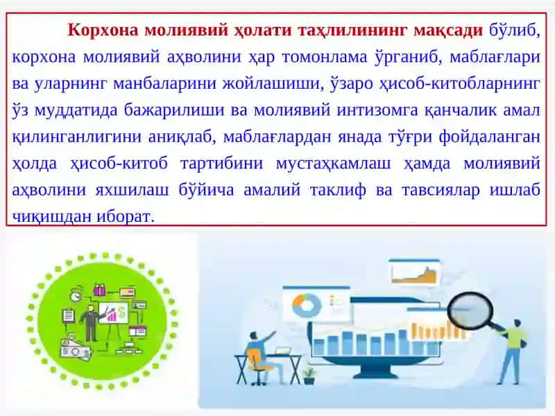 Корхонанинг молиявий ҳолатини таҳлили 3
