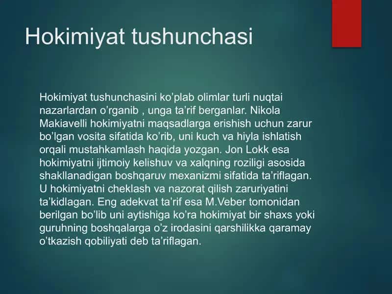 Hokimiyat shakllari va uning tamoyillari 3