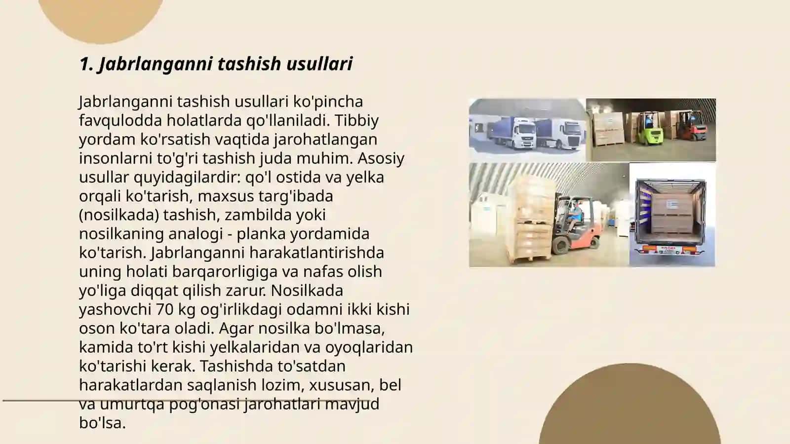 Jabrlanganni tashish usullari 3