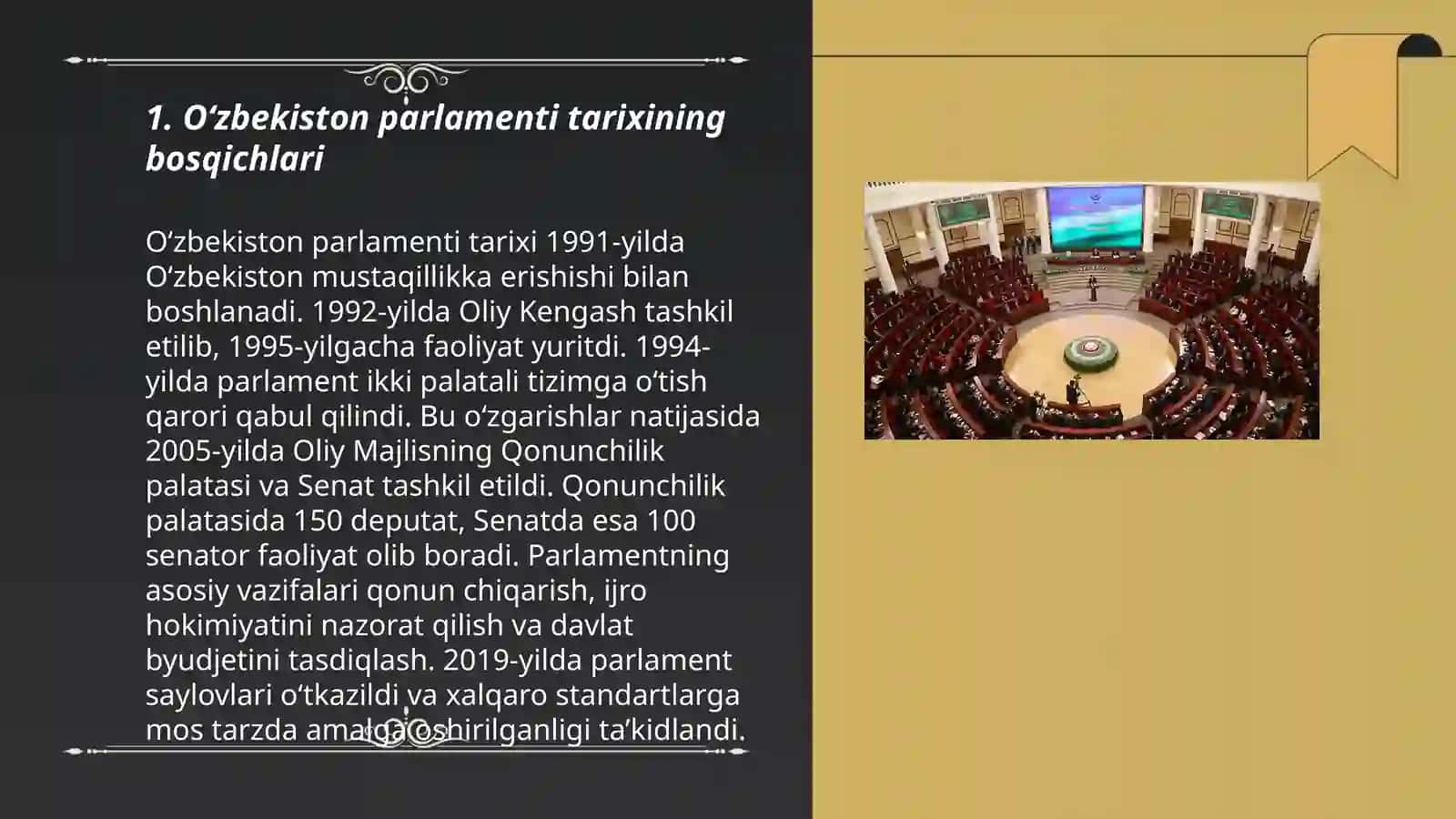 O'zbek parlamentalizim tarixi 3