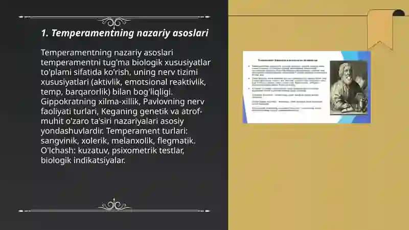 Individual psixologik xususiyatlar. Temperament" 3