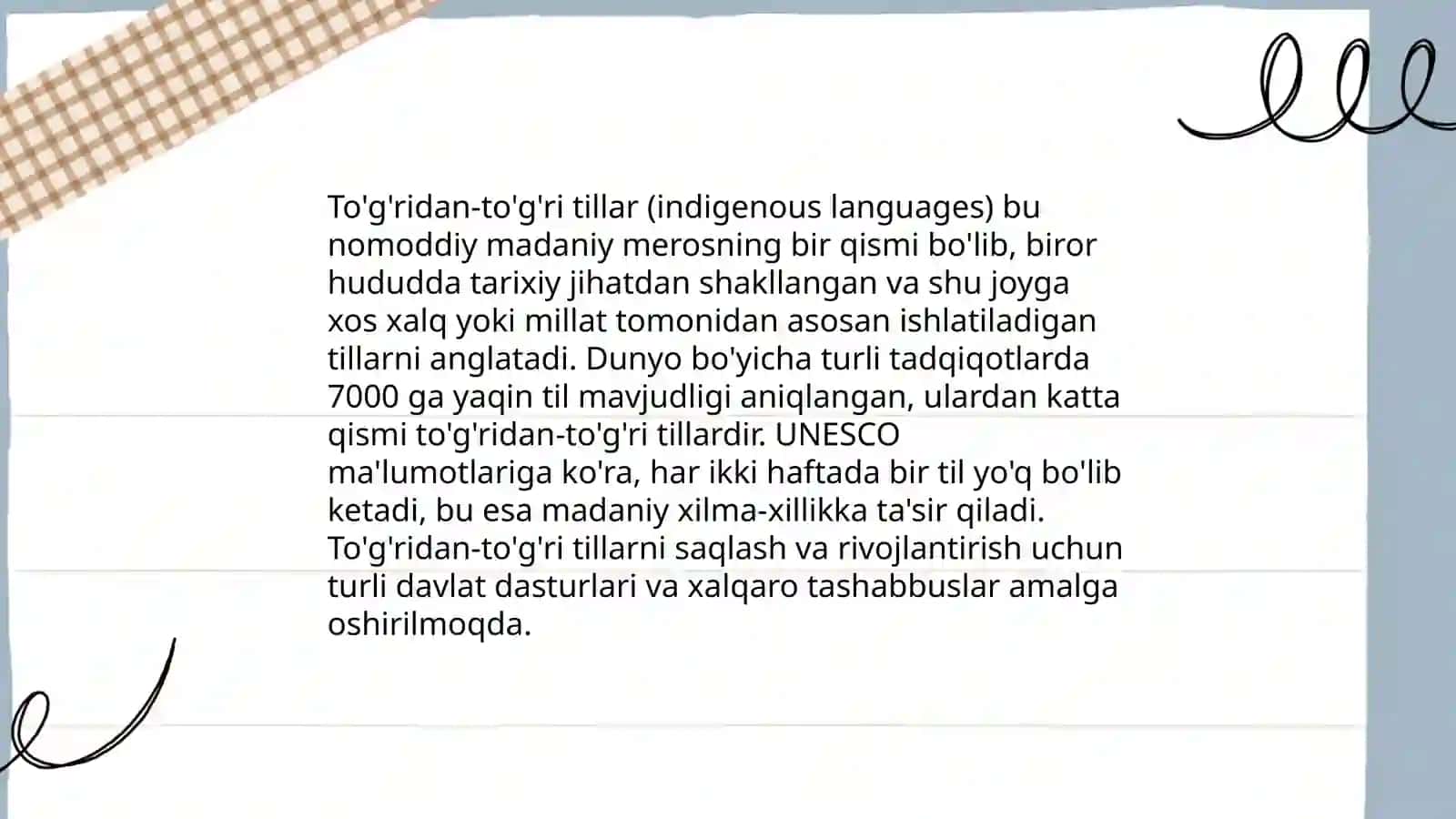 Tillarning tasnifi 3