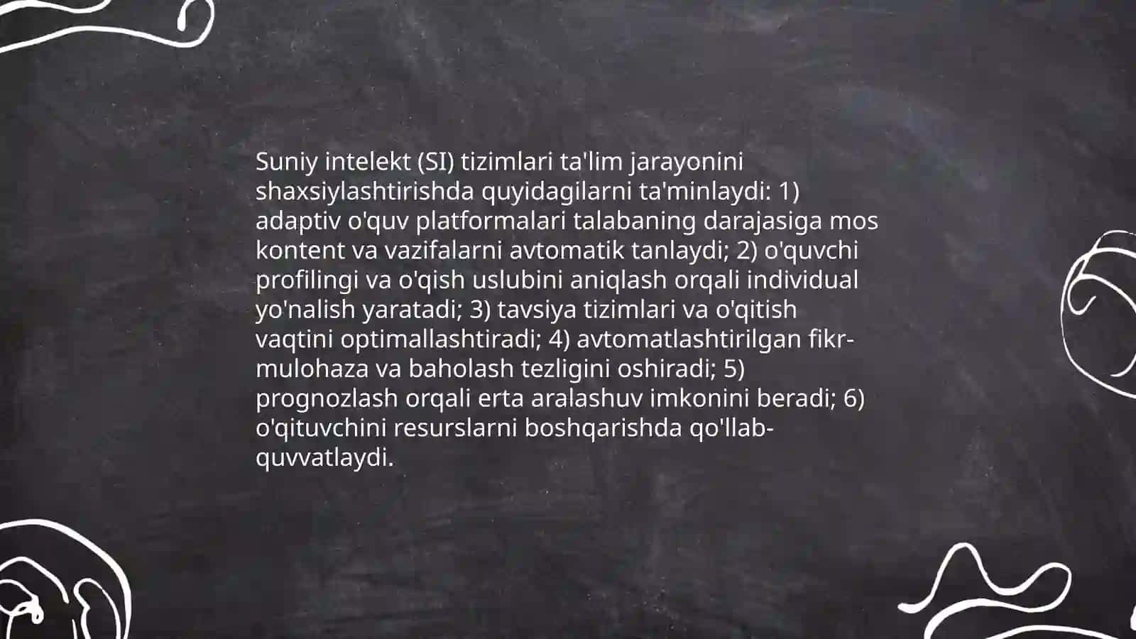 Suniy intelekt tizimlaridan foydalanish 3