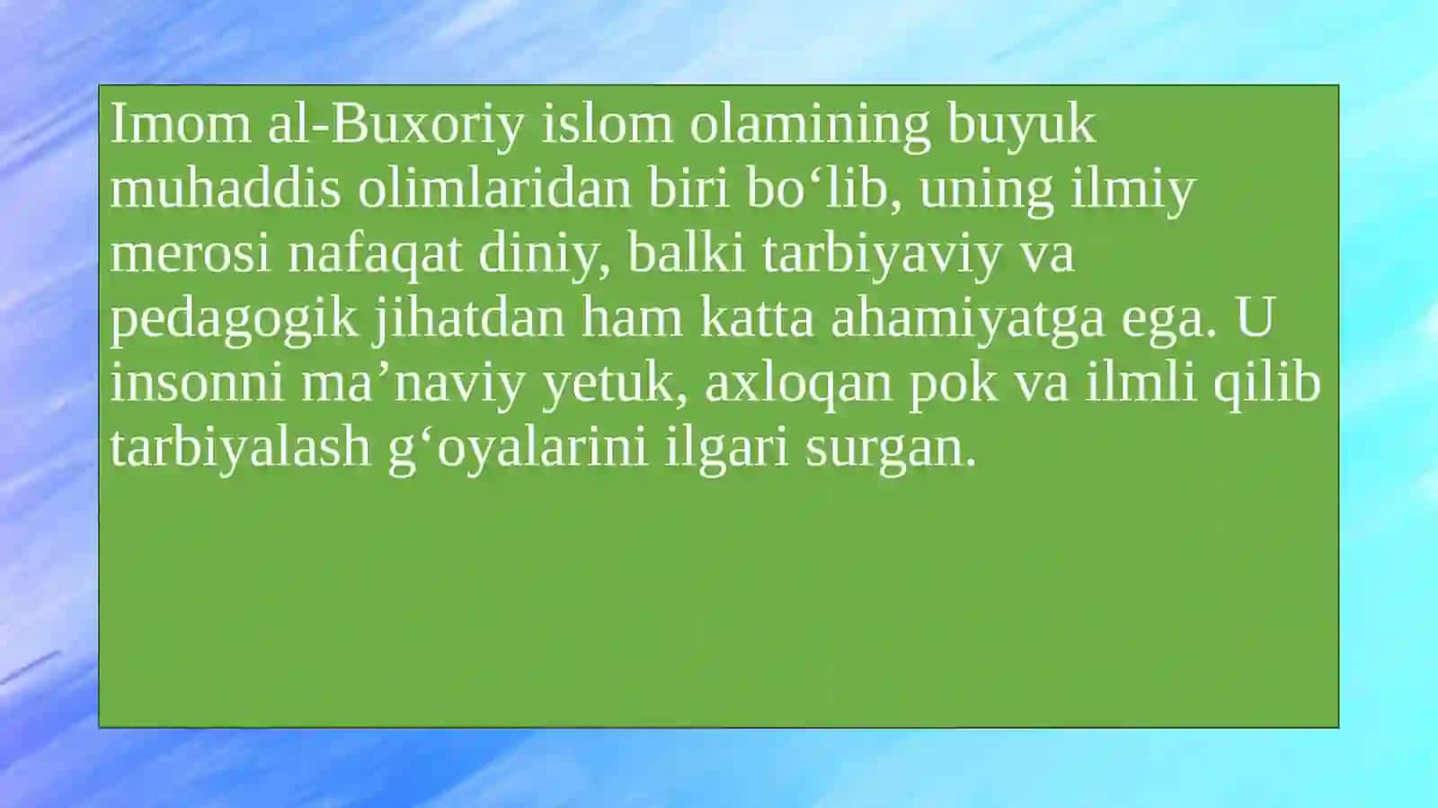 Pedagogika taʼlimi yoʻnalishi25.24 - guruhtalabasi 3