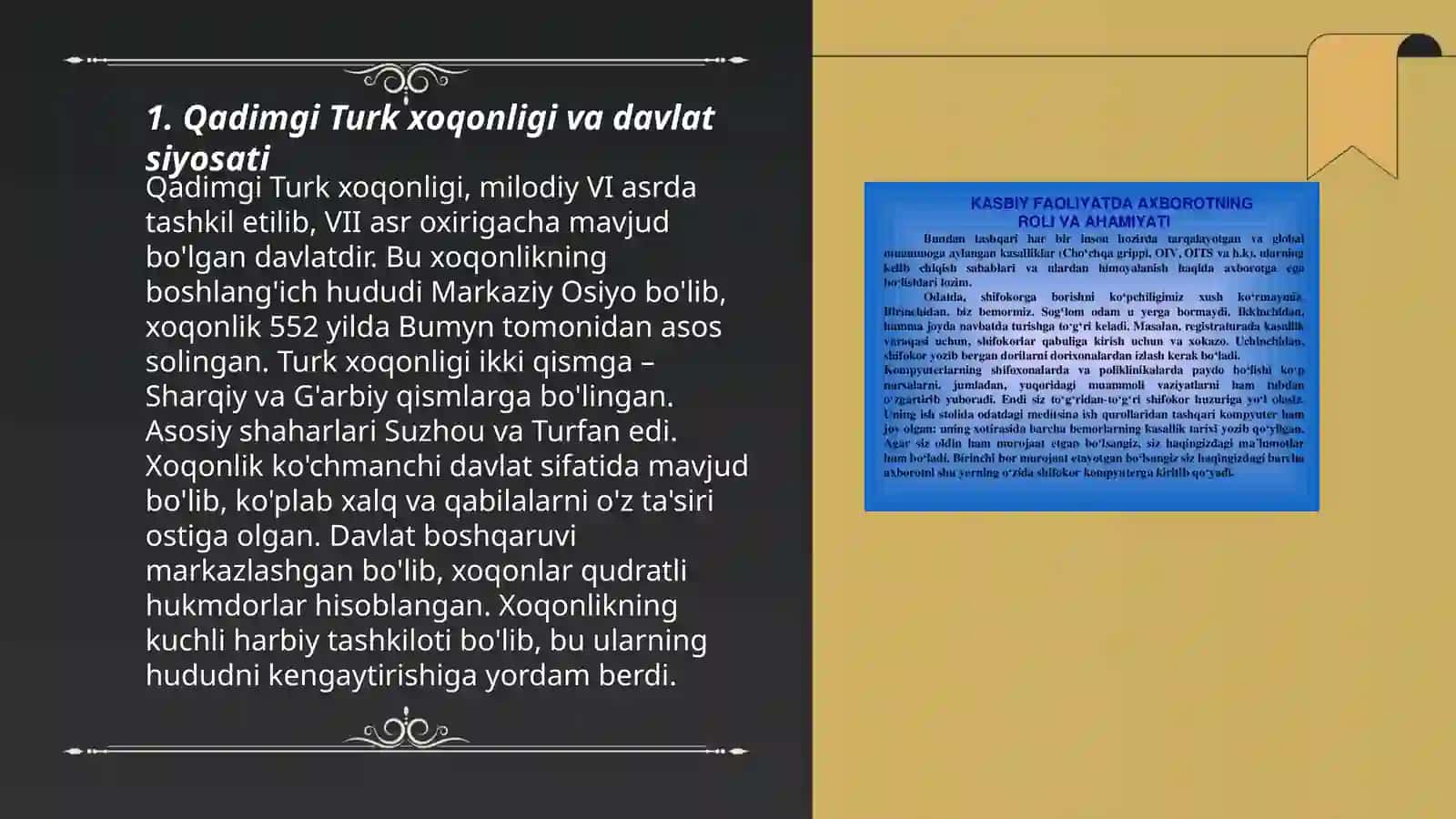 Qadimgi Turk xoqonligi va davlat siyosati 3