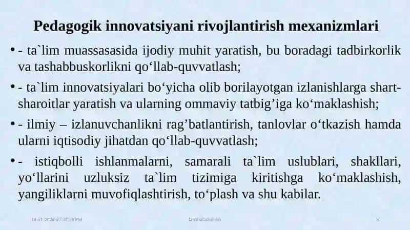 Pedagogika va innovatsiya 3