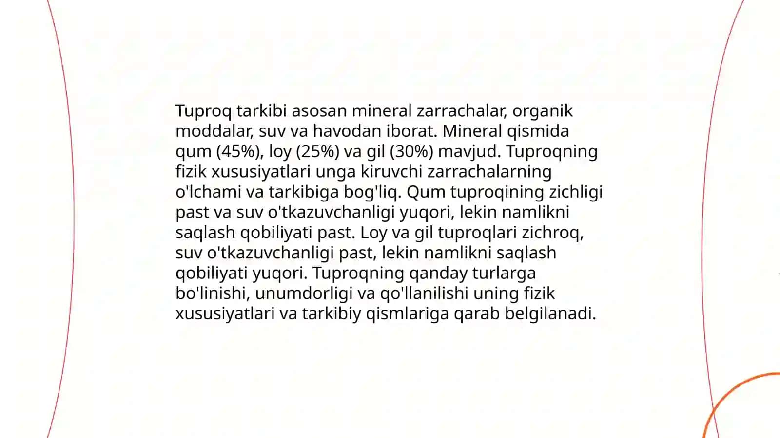 Tuproqning tarkibi va fizik xususiyatlari 3