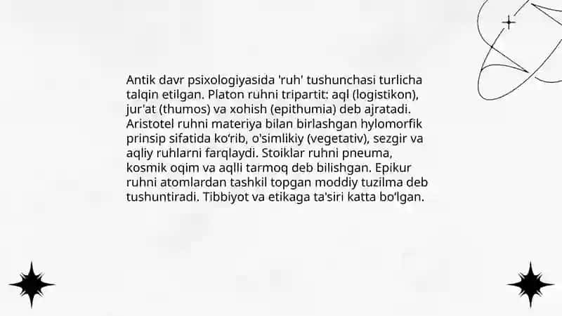 Antik davr psixologiyasi 3