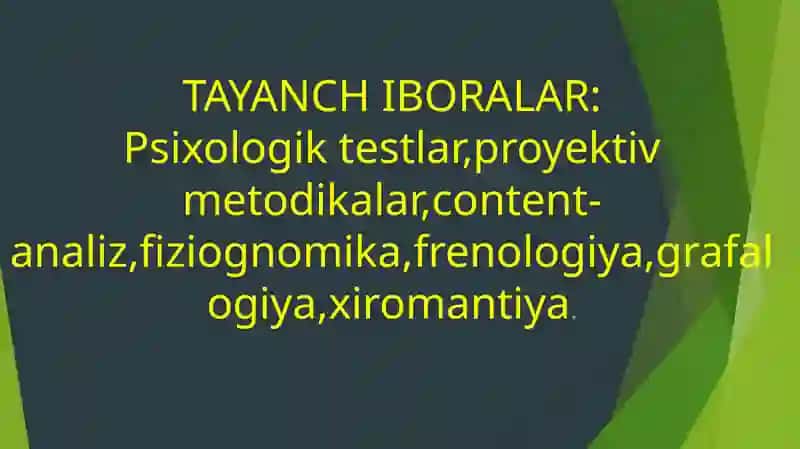 PSIXODIAGNOSTIKA TARIXI 3