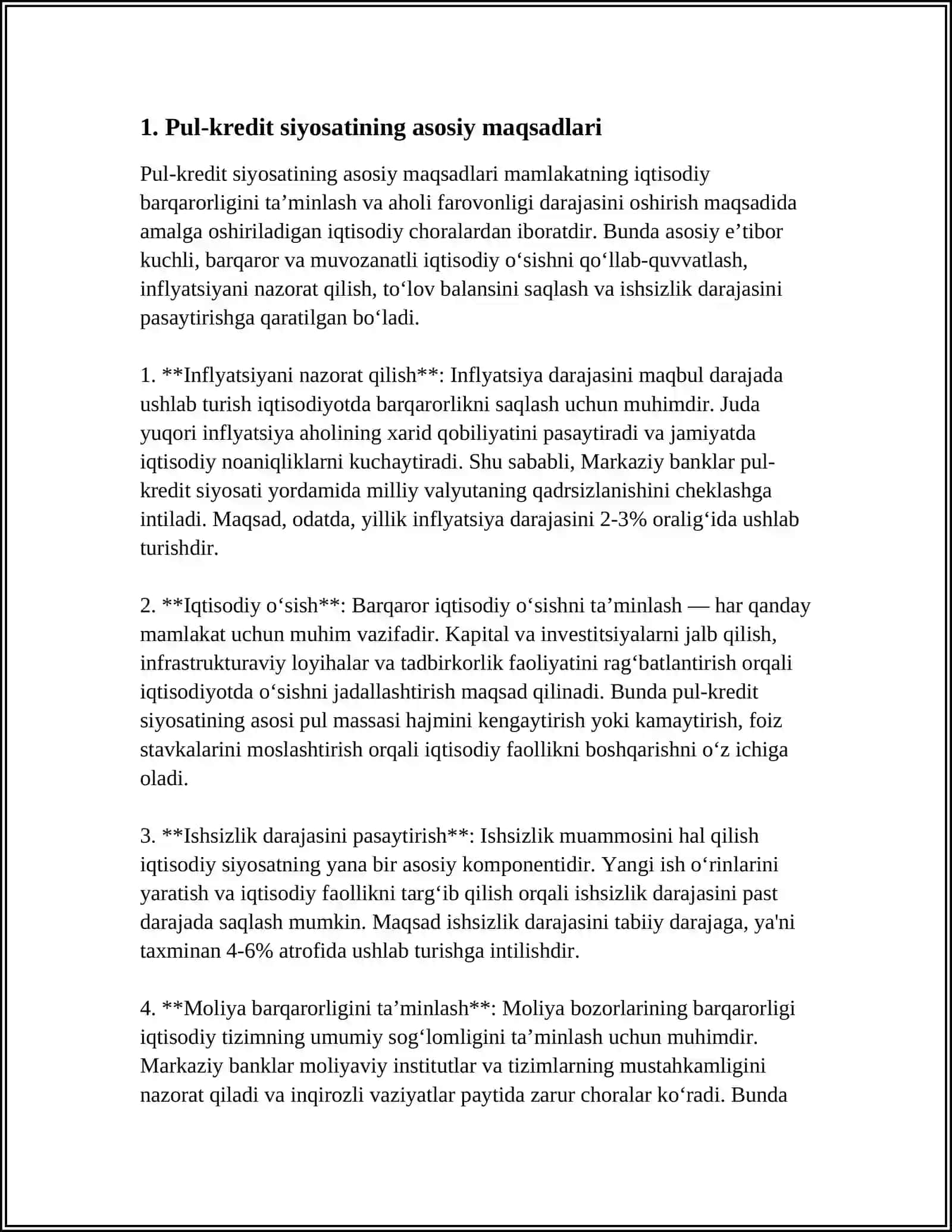 PUL-KREDIT SIYOSATINING TAMOYILLARI 3