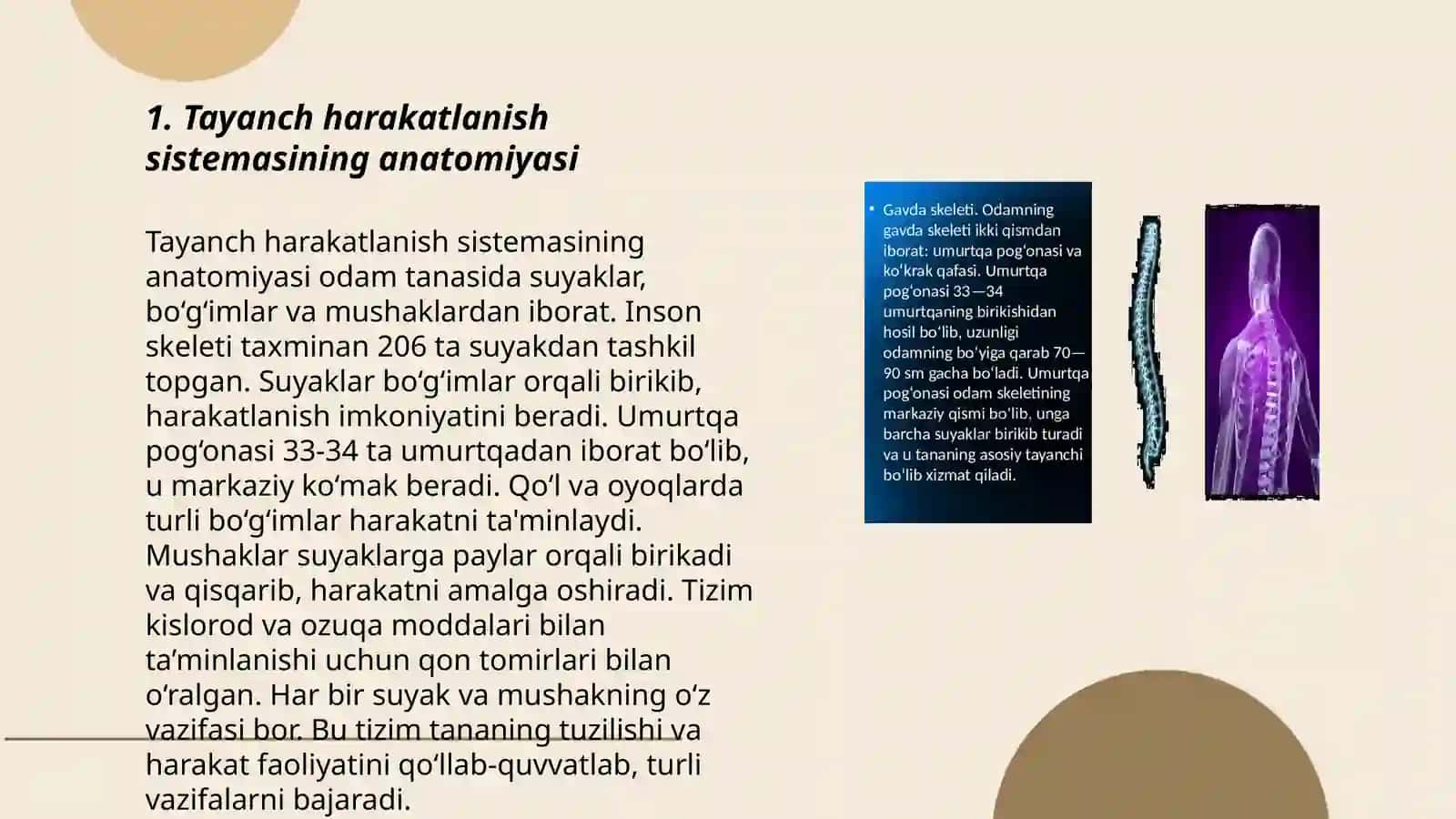 Tayanch harakatlanish sistemasi 3