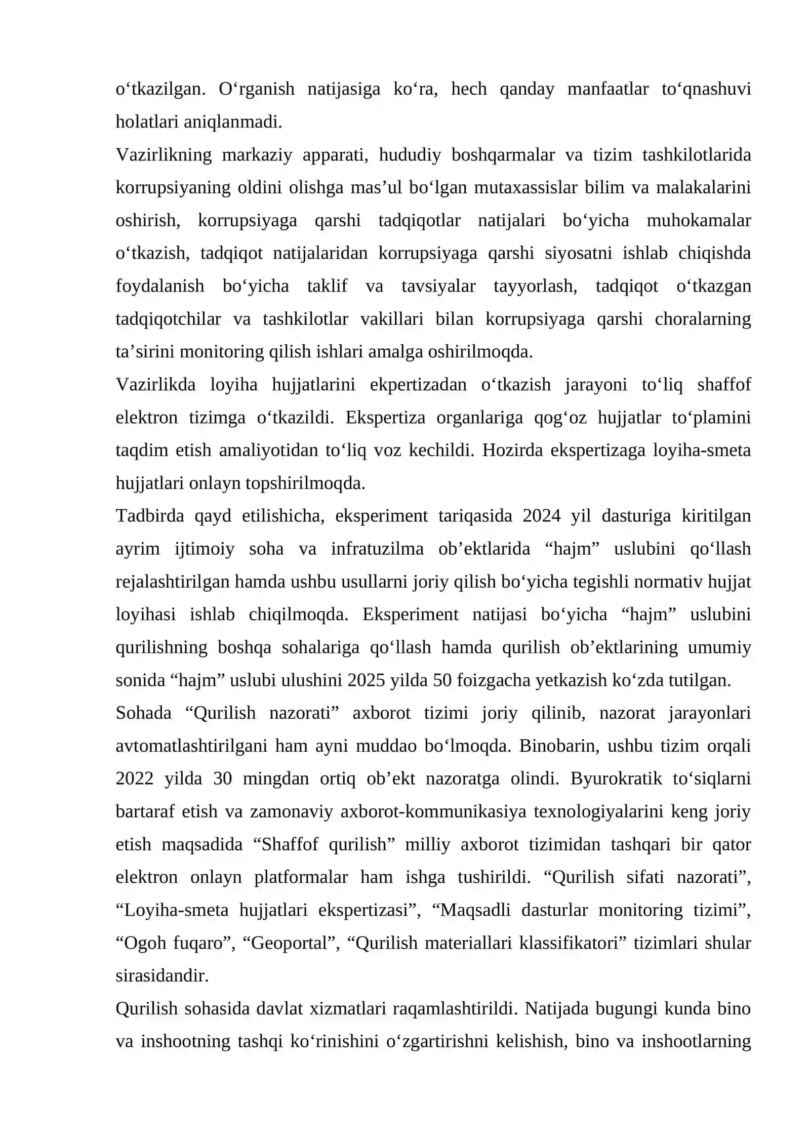 QURILISH  ISHLARINI BAJARISHDA TENDER O'TKAZISH TARTIBINI BELGILASH 3