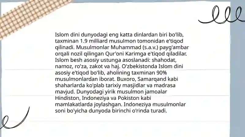 Oʻzbekistonda faoliyat yurituvchi diniy tashkilotlar 3