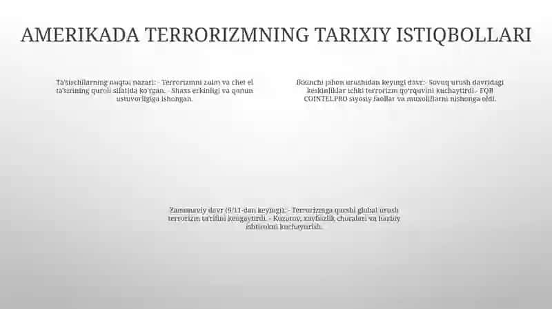 Amerikada Terrorizm 3