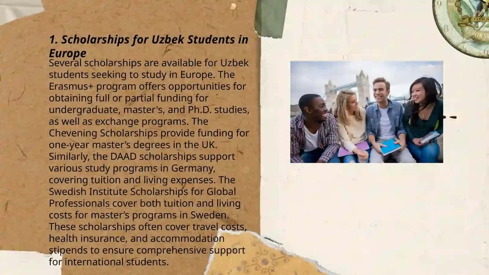 Scholarships for Uzbek Students in Europe 3